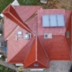 Dachsanierung Draufsicht mit Solaranlage