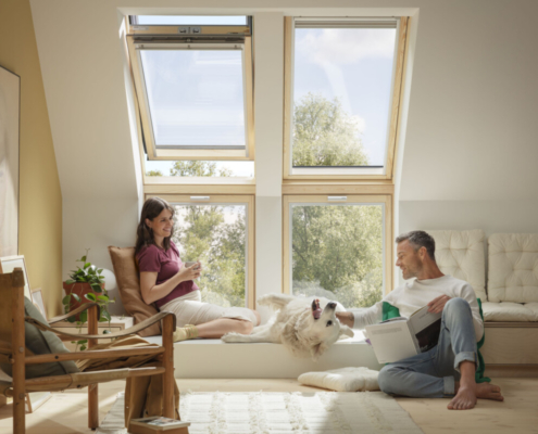 Velux Bodentiefe Dachfenster